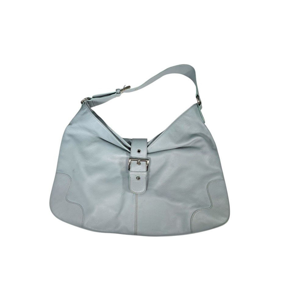 Jones New York Faux Leather Shoulder Bag Purse Handbag Mint Green Medium‎